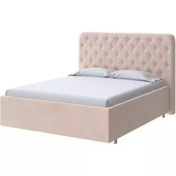 PROxSON Кровать Classic Large (Ткань: Велюр Teddy Тауп) 200x200