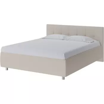 PROxSON Кровать Diamo без основания (Ткань: Рогожка Savana Milk (молочный)) 200x190