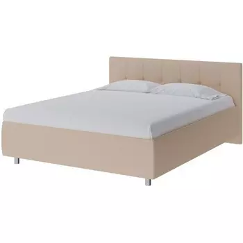 PROxSON Кровать Diamo без основания (Ткань: Рогожка Savana Camel (бежевый)) 200x190