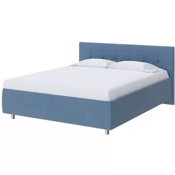 PROxSON Кровать Diamo без основания (Ткань: Рогожка Тетра Голубой) 180x190