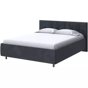 PROxSON Кровать Diamo без основания (Ткань: Велюр Casa Графитовый) 80x190