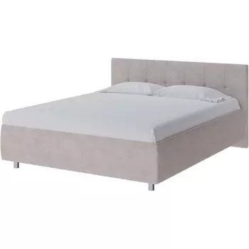 PROxSON Кровать Diamo без основания (Ткань: Велюр Лофти Бежевый) 200x190