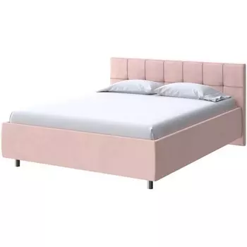 PROxSON Кровать Diamo без основания (Ткань: Велюр Ultra Розовый мусс) 200x200