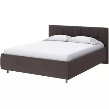 PROxSON Кровать Diamo без основания (Ткань: Велюр Monopoly Горячий шоколад (237)) 200x190