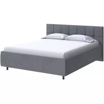 PROxSON Кровать Diamo без основания (Ткань: Велюр Ultra Мокрый асфальт) 180x200