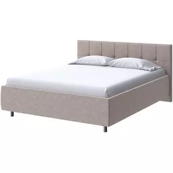 PROxSON Кровать Diamo без основания (Ткань: Велюр Gratta 2 Латте) 200x200