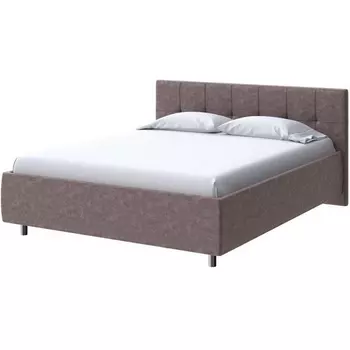 PROxSON Кровать Diamo без основания (Ткань: Велюр Gratta 8 Брауни) 160x190