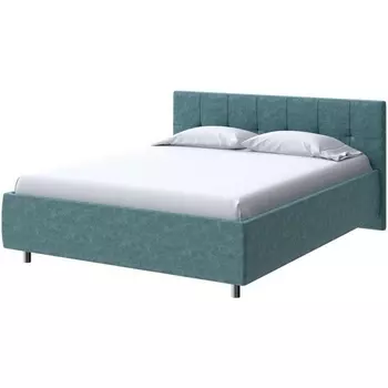 PROxSON Кровать Diamo без основания (Ткань: Велюр Gratta 5 Морская лагуна) 180x200