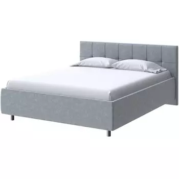 PROxSON Кровать Diamo без основания (Ткань: Велюр Gratta 3 Утренний туман) 200x200