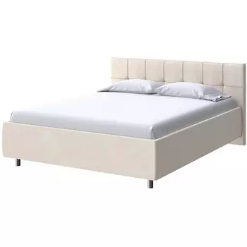 PROxSON Кровать Diamo без основания (Ткань: Велюр Casa Сахарный) 200x200