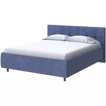 PROxSON Кровать Diamo без основания (Ткань: Велюр Casa Сапфировый) 200x200