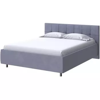 PROxSON Кровать Diamo без основания (Ткань: Велюр Casa Благородный серый) 200x200