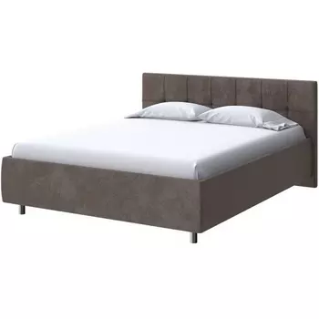 PROxSON Кровать Diamo без основания (Ткань: Велюр Casa Кофейный) 200x200