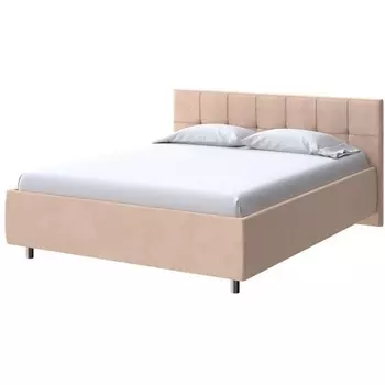 PROxSON Кровать Diamo без основания (Ткань: Велюр Casa Бежевый) 200x200