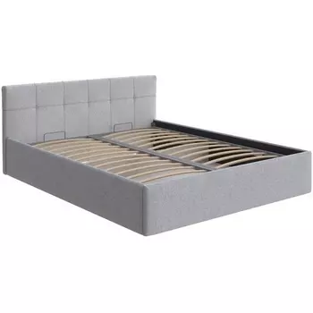 PROxSON Кровать Domo с бельевым ящиком (Ткань: Жаккард Tesla Стальной) 90x200