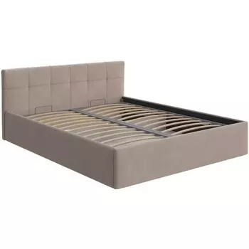 PROxSON Кровать Domo с бельевым ящиком (Ткань: Велюр Monopoly Миндаль (111)) 180x200