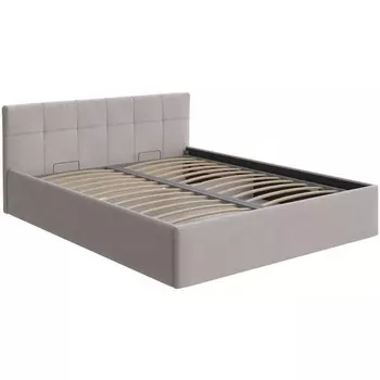 PROxSON Кровать Domo с бельевым ящиком (Ткань: Рогожка Тетра Бежевый) 90x200