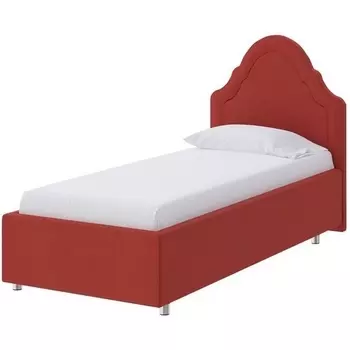 PROxSON Кровать Эльза (Ткань: Велюр Forest 13 Красный) 90x190