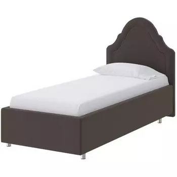 PROxSON Кровать Эльза (Ткань: Велюр Forest 16 Коричневый) 90x200