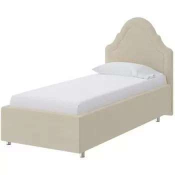 PROxSON Кровать Эльза (Ткань: Велюр Forest 726 Светло-бежевый) 90x200