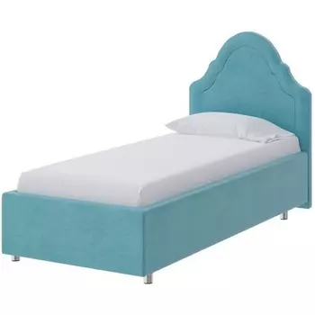 PROxSON Кровать Эльза (Ткань: Велюр Лофти Лазурь) 90x200