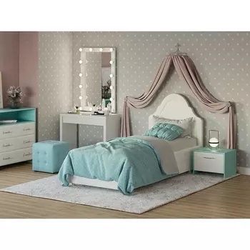 PROxSON Кровать Эльза (Ткань: Велюр Лофти Лён) 90x200