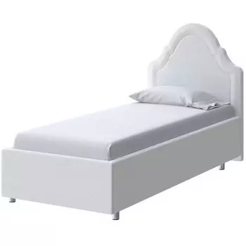 PROxSON Кровать Эльза (Ткань: Велюр Teddy Снежный) 80x190