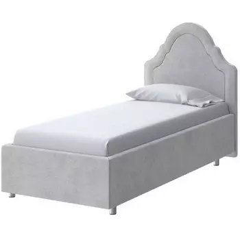 PROxSON Кровать Эльза (Ткань: Велюр Teddy Стальной) 90x200