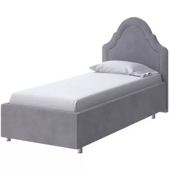 PROxSON Кровать Эльза (Ткань: Велюр Teddy Мокрый асфальт) 90x200