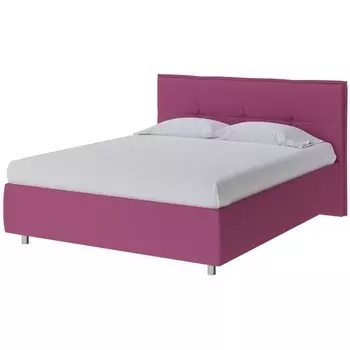 PROxSON Кровать Lino без основания (Ткань: Рогожка Savana Berry (фиолетовый)) 200x200