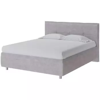 PROxSON Кровать Lino без основания (Ткань: Велюр Лофти Серый) 200x200