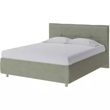 PROxSON Кровать Lino без основания (Ткань: Велюр Лофти Олива) 200x200