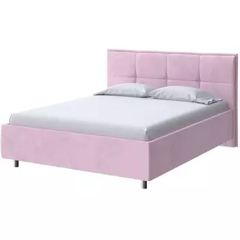 PROxSON Кровать Lino без основания (Ткань: Велюр Teddy Розовый фламинго) 200x200