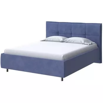 PROxSON Кровать Lino без основания (Ткань: Велюр Casa Сапфировый) 200x190