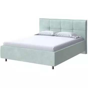 PROxSON Кровать Lino без основания (Ткань: Велюр Casa Мятный) 200x200