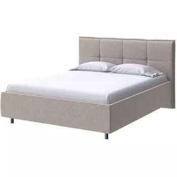 PROxSON Кровать Lino без основания (Ткань: Велюр Gratta 2 Латте) 180x190