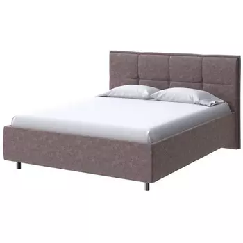 PROxSON Кровать Lino без основания (Ткань: Велюр Gratta 8 Брауни) 160x200