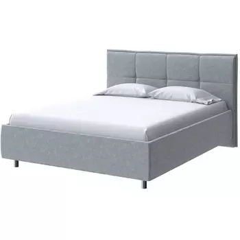 PROxSON Кровать Lino без основания (Ткань: Велюр Gratta 3 Утренний туман) 180x200