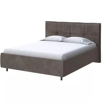 PROxSON Кровать Lino без основания (Ткань: Велюр Casa Кофейный) 160x190