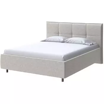 PROxSON Кровать Lino без основания (Ткань: Велюр Gratta 1 Шампань) 200x200