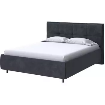 PROxSON Кровать Lino без основания (Ткань: Велюр Casa Графитовый) 200x200