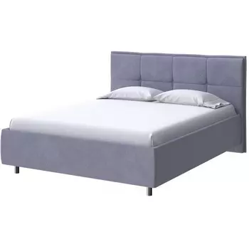 PROxSON Кровать Lino без основания (Ткань: Велюр Casa Благородный серый) 200x200