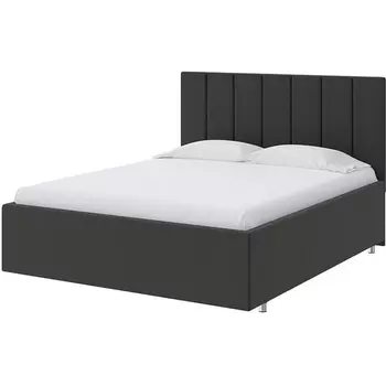 PROxSON Кровать Modern Large (Ткань: Велюр Forest 520 Темно-серый) 200x200