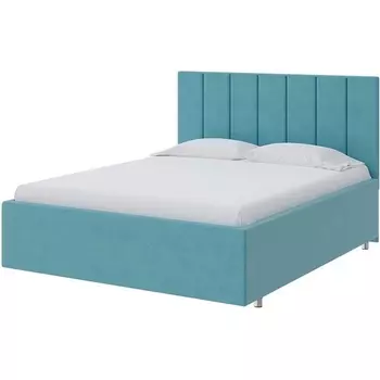 PROxSON Кровать Modern Large (Ткань: Велюр Лофти Лазурь) 200x200