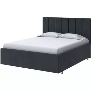 PROxSON Кровать Modern Large (Ткань: Велюр Teddy Древесный уголь) 200x200