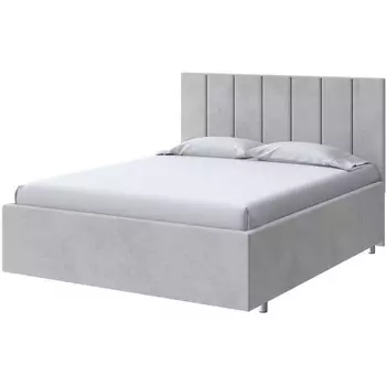 PROxSON Кровать Modern Large (Ткань: Велюр Teddy Стальной) 200x200