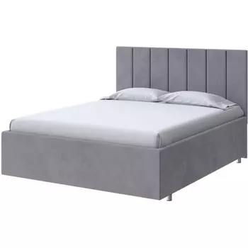 PROxSON Кровать Modern Large (Ткань: Велюр Teddy Мокрый асфальт) 200x200