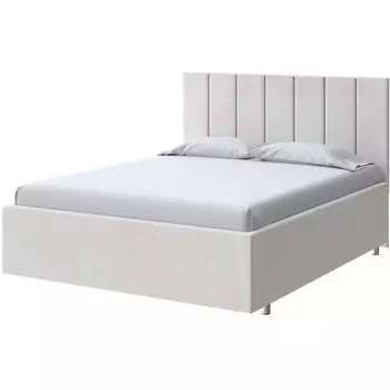 PROxSON Кровать Modern Large (Ткань: Велюр Teddy Жемчужный) 200x200