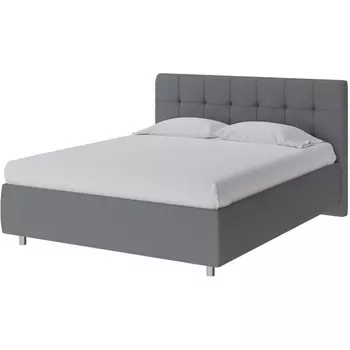 PROxSON Кровать Nety без основания (Ткань: Рогожка Savana Grey (серый)) 200x200