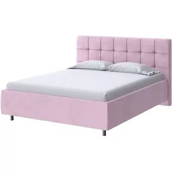 PROxSON Кровать Nety без основания (Ткань: Велюр Teddy Розовый фламинго) 200x200